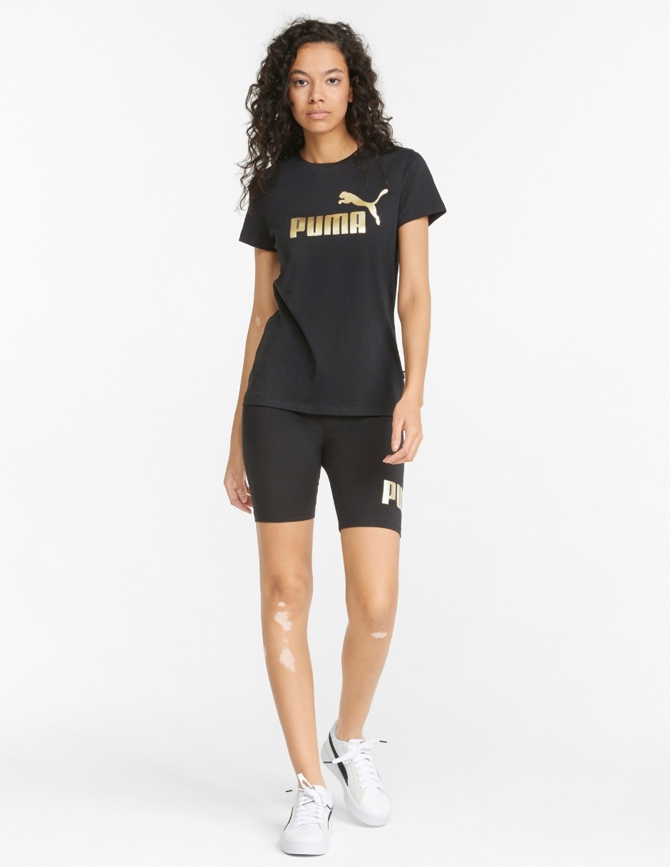 Playera manga corta Puma cuello redondo para mujer