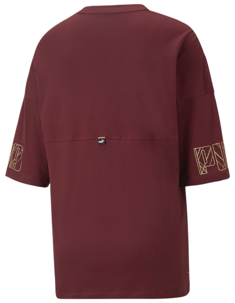 Playera manga corta Puma Power Deco cuello redondo para mujer