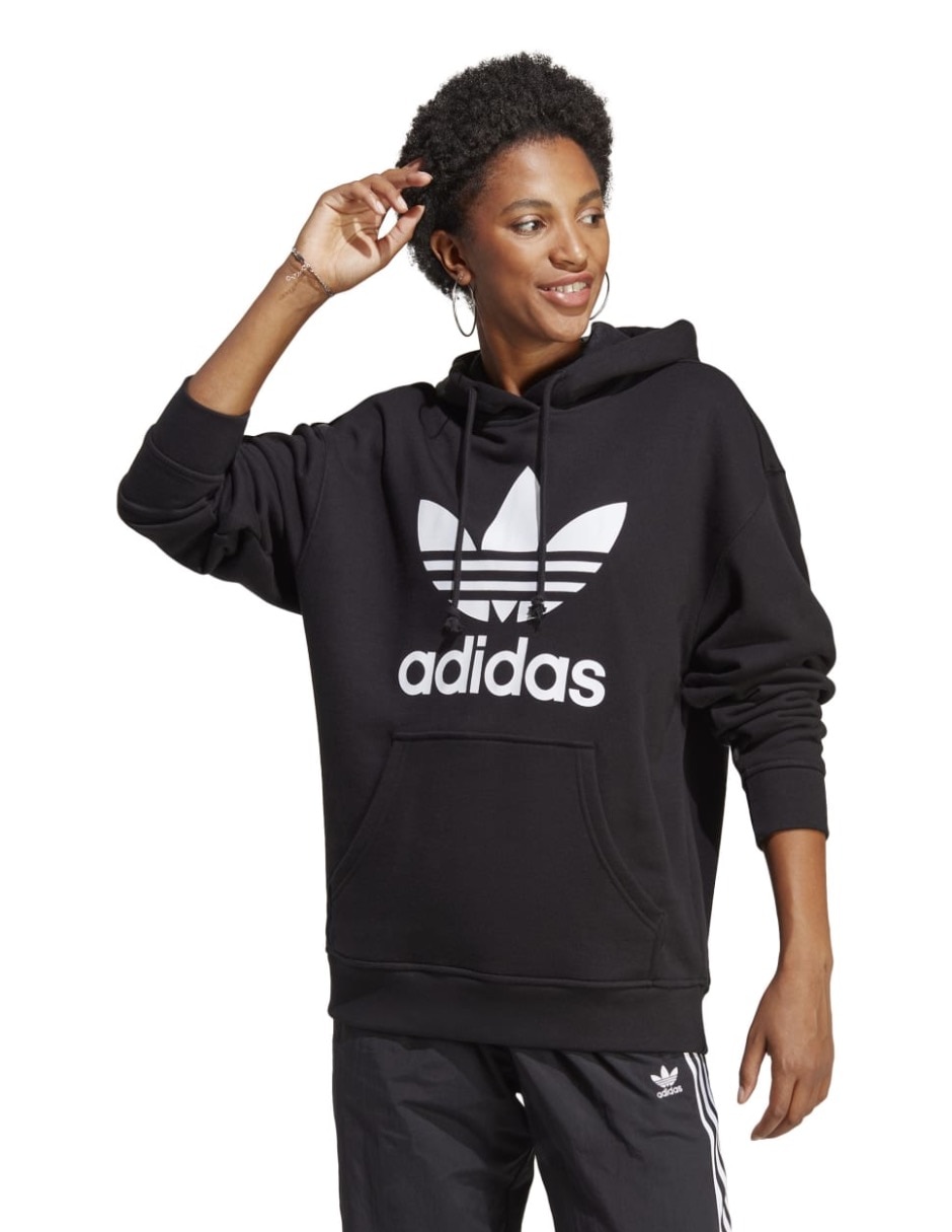 Sudadera con capucha y bolsa para mujer