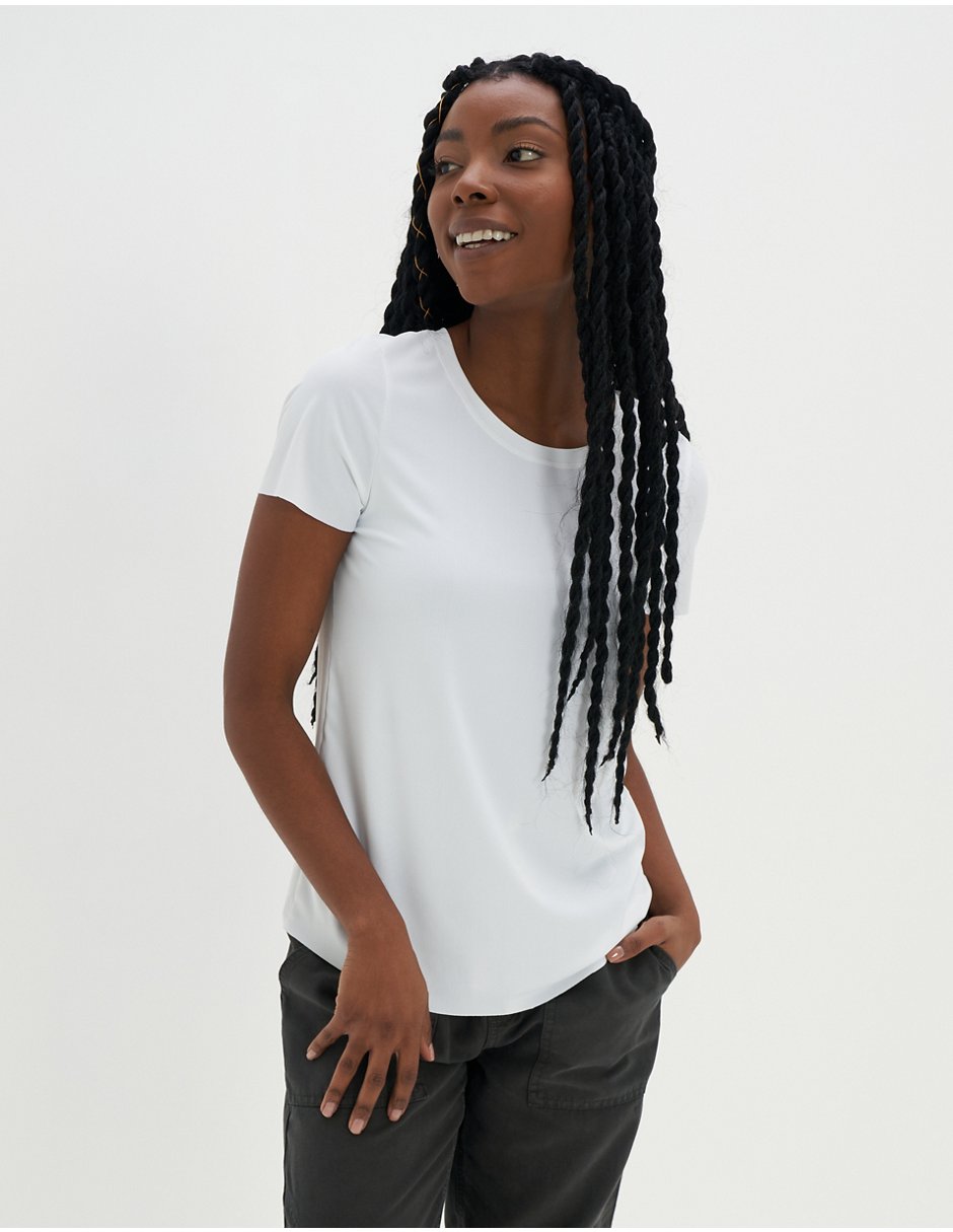 Playera manga corta Offline By Aerie Move It Rib Tee cuello redondo para mujer