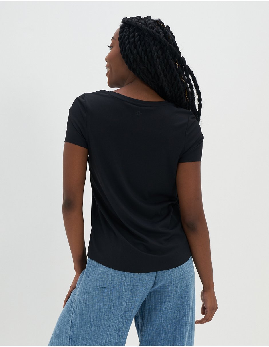 Playera Offline By Aerie Int Move It Rib Tee cuello redondo para mujer
