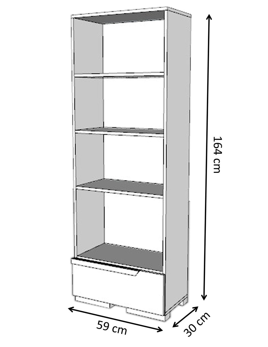 Librero Sofi de melamina 11