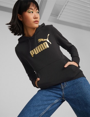 Sudadera con capucha y bolsa Puma para mujer