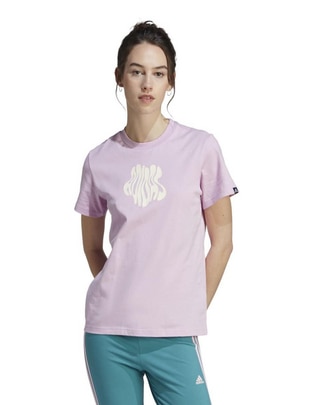 Playera manga corta Adidas Originals Graphics cuello redondo para mujer