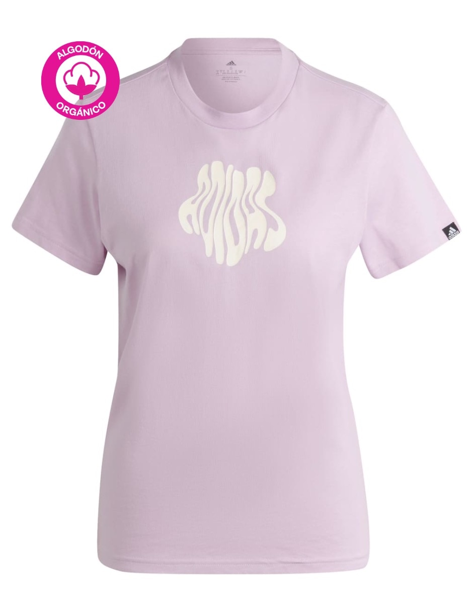 Playera manga corta Adidas Originals Graphics cuello redondo para mujer