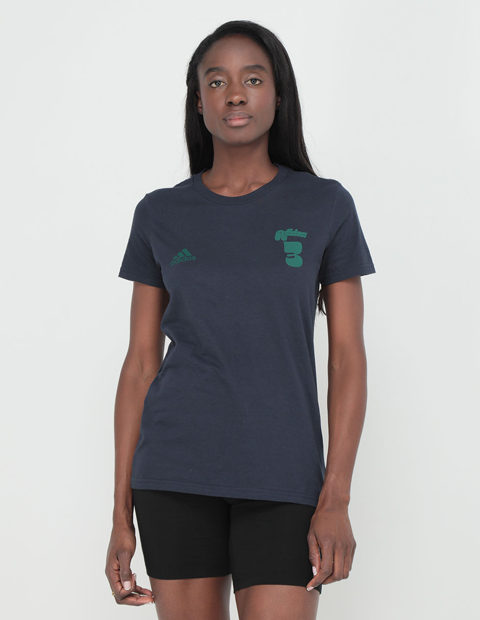 Playera manga corta Graphics cuello redondo para mujer