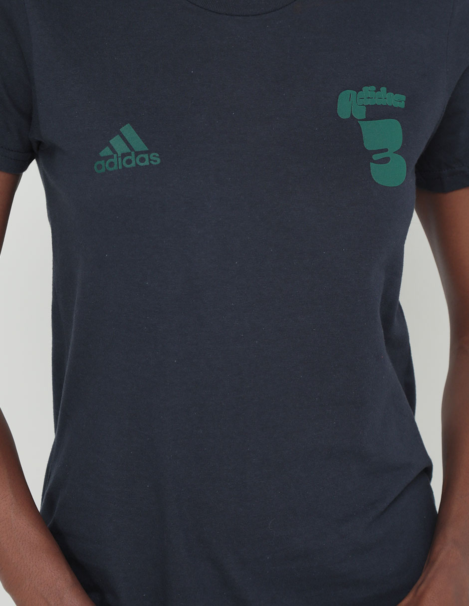 Playera manga corta Adidas Originals Graphics cuello redondo para mujer