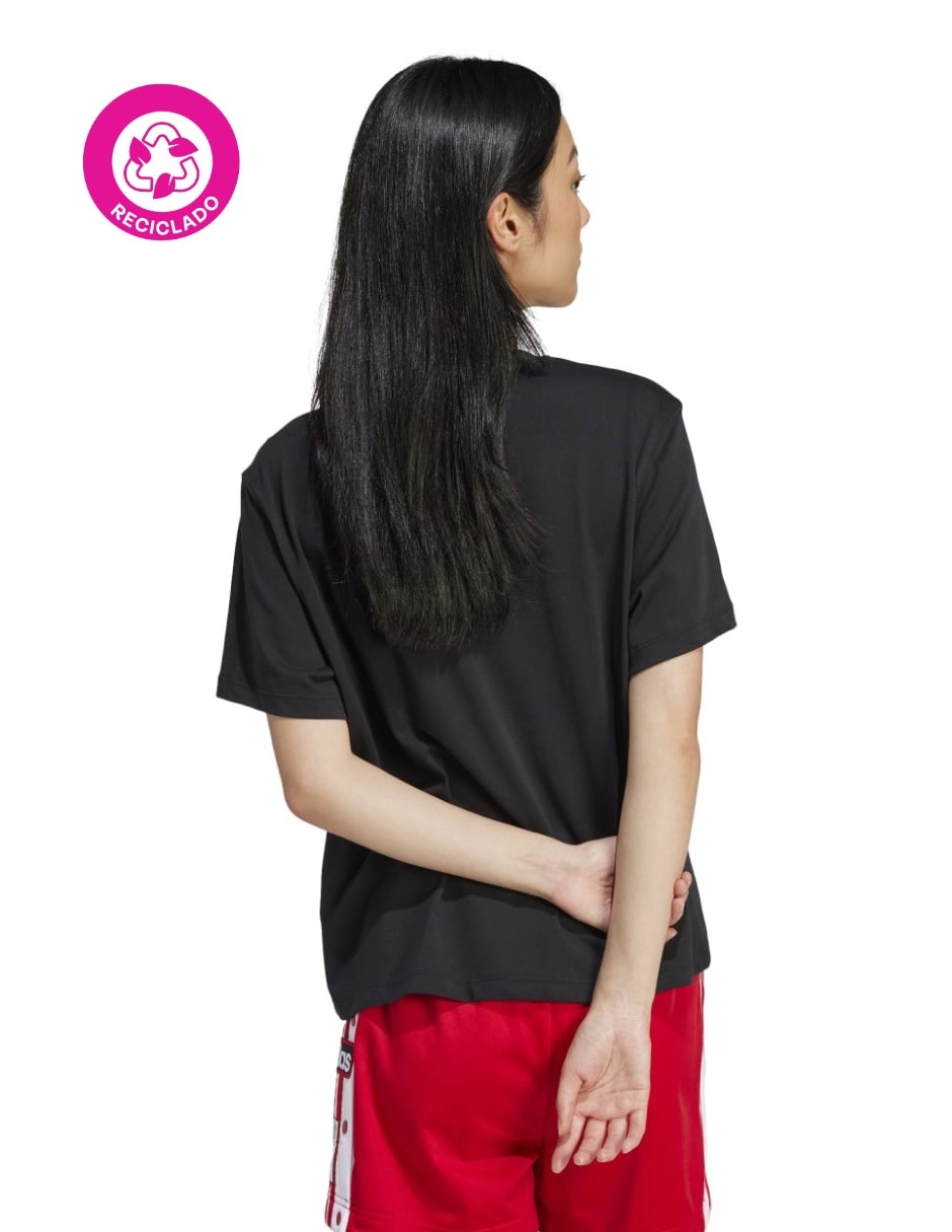 Playera manga corta Adidas Originals Trfl Tee Boxy cuello redondo para mujer