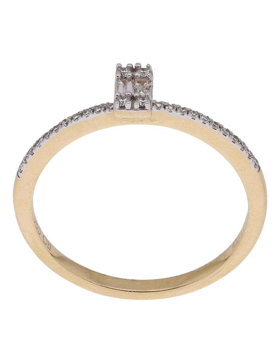 Anillo de compromiso de oro 14 k Jayda diamante