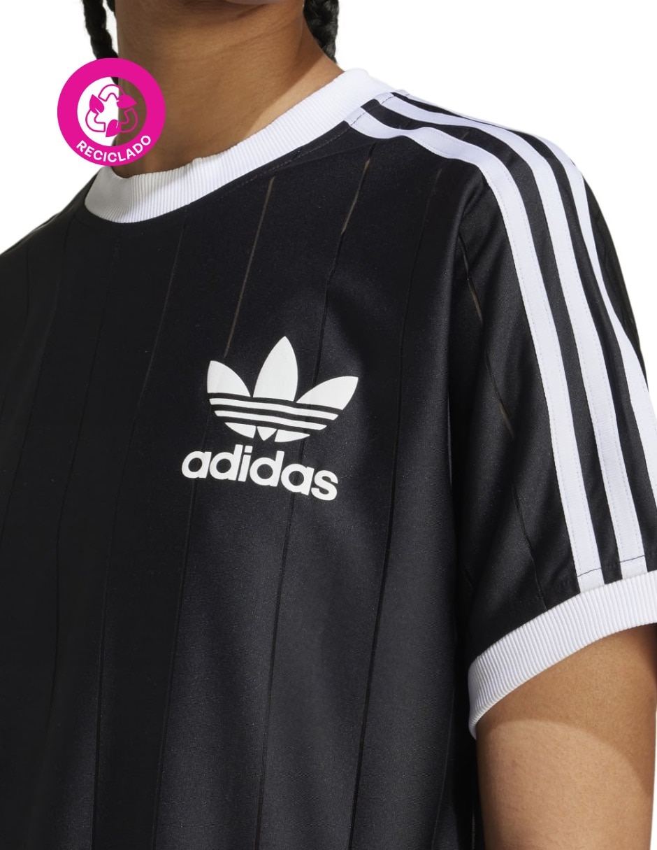Playera manga corta Adidas Originals 3 S Pnst Tee cuello redondo para mujer