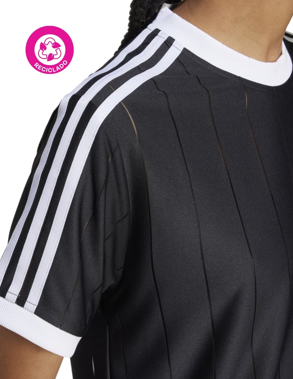 Playera manga corta Adidas Originals 3 S Pnst Tee cuello redondo para mujer