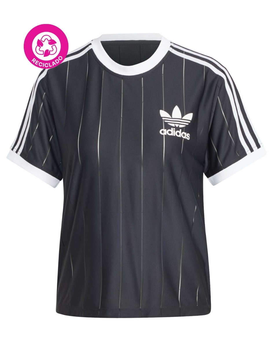 Playera manga corta Adidas Originals 3 S Pnst Tee cuello redondo para mujer