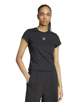 Playera manga corta Adidas Originals Ess Slim Tee cuello redondo para mujer