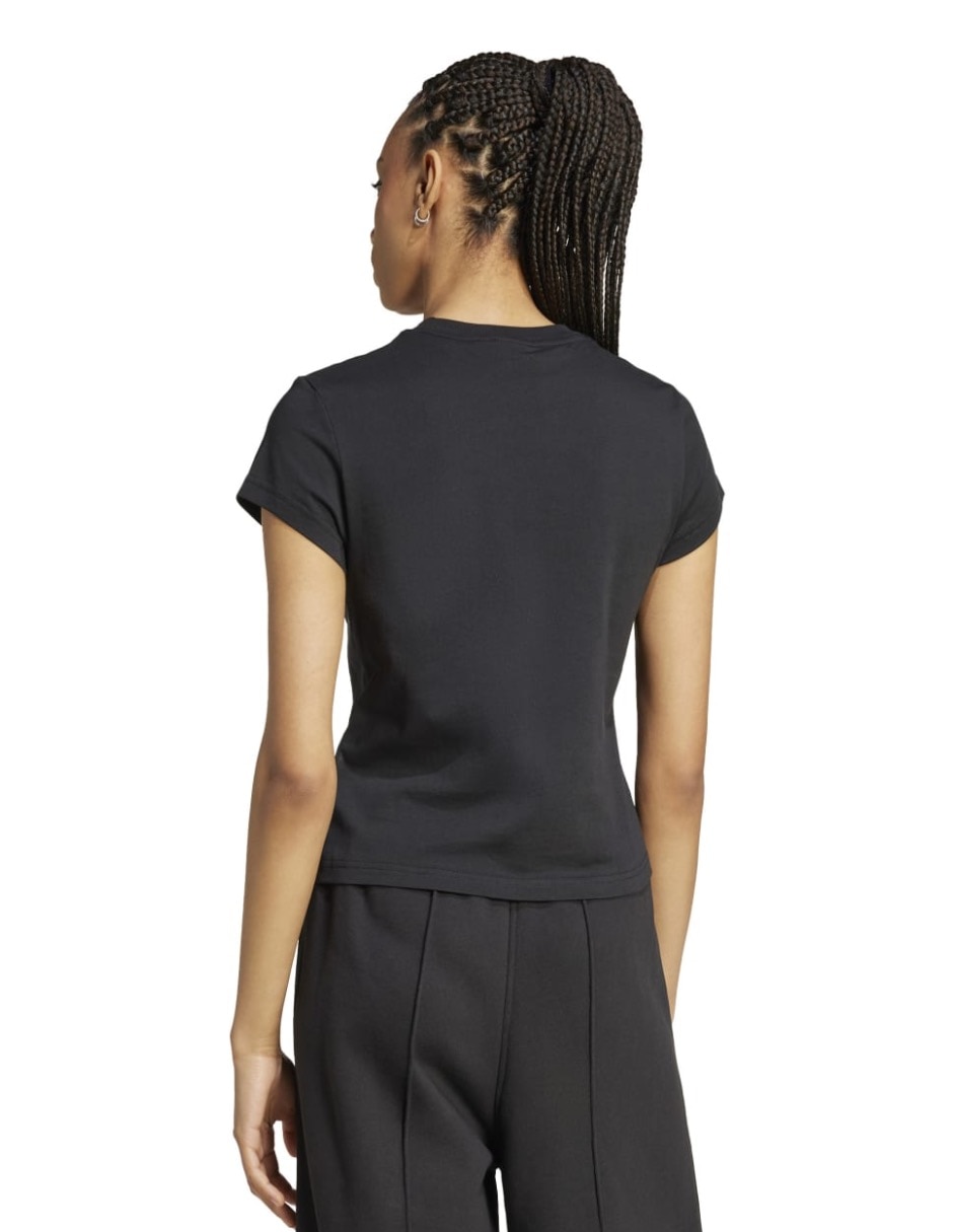 Playera manga corta Adidas Originals Ess Slim Tee cuello redondo para mujer