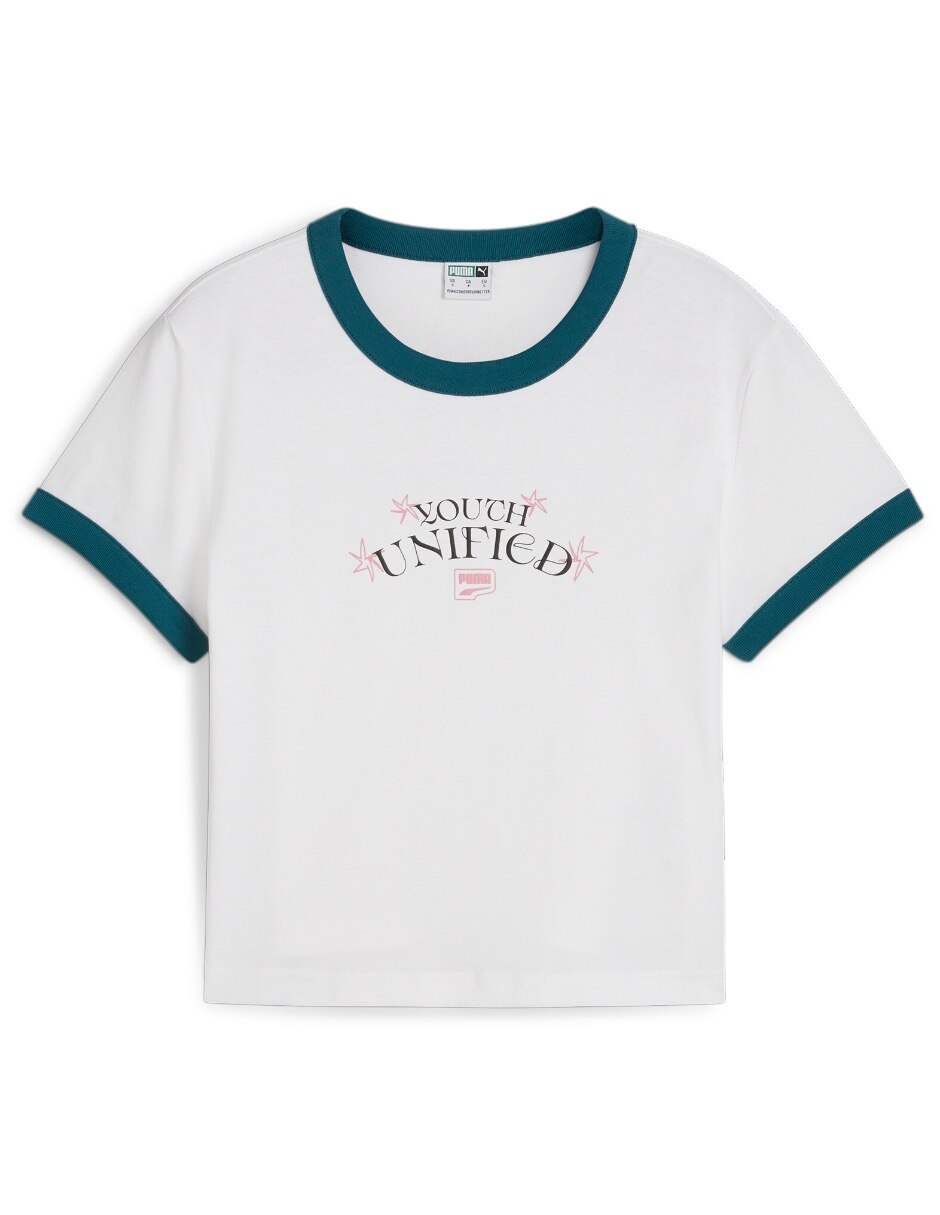 Playera manga corta Downtown cuello redondo mujer 6