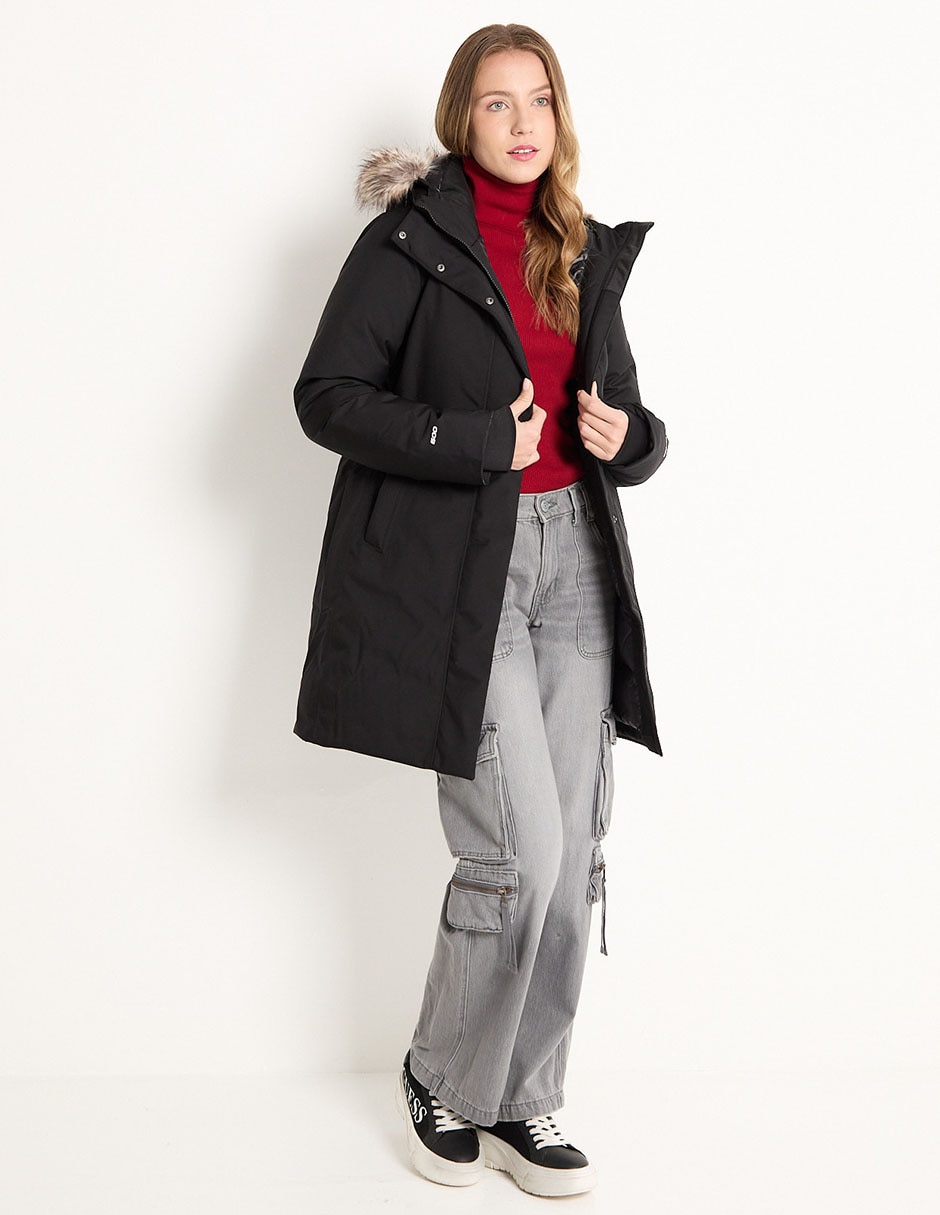 Chamarra parka impermeable para mujer 3