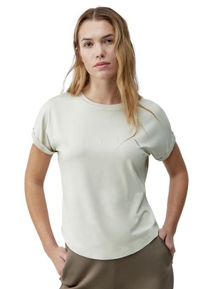 Playera manga corta cuello redondo para mujer