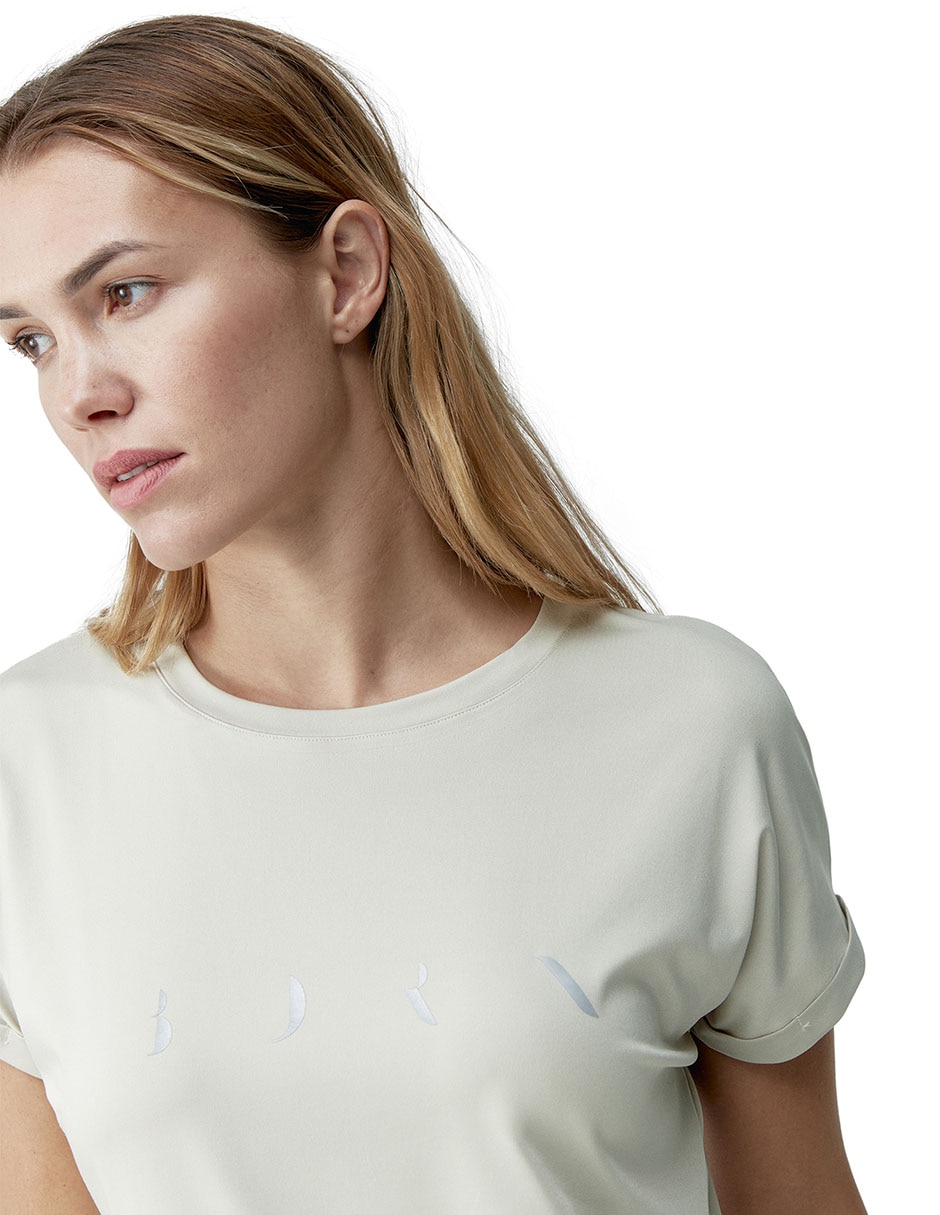 Playera manga corta Born cuello redondo para mujer