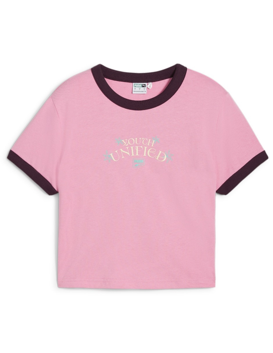 Playera manga corta Downtown cuello redondo mujer 6