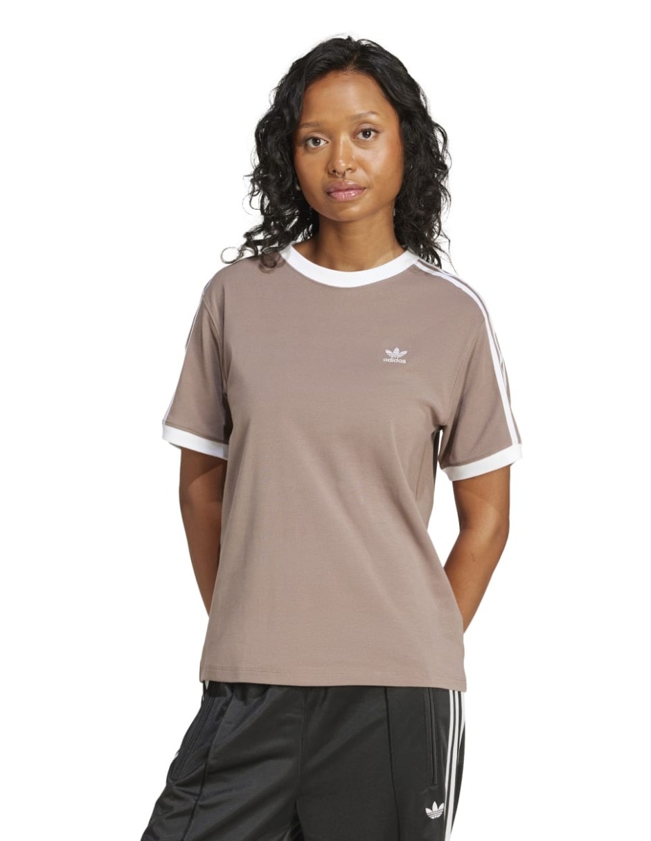 Playera manga corta Adicolor cuello redondo para mujer