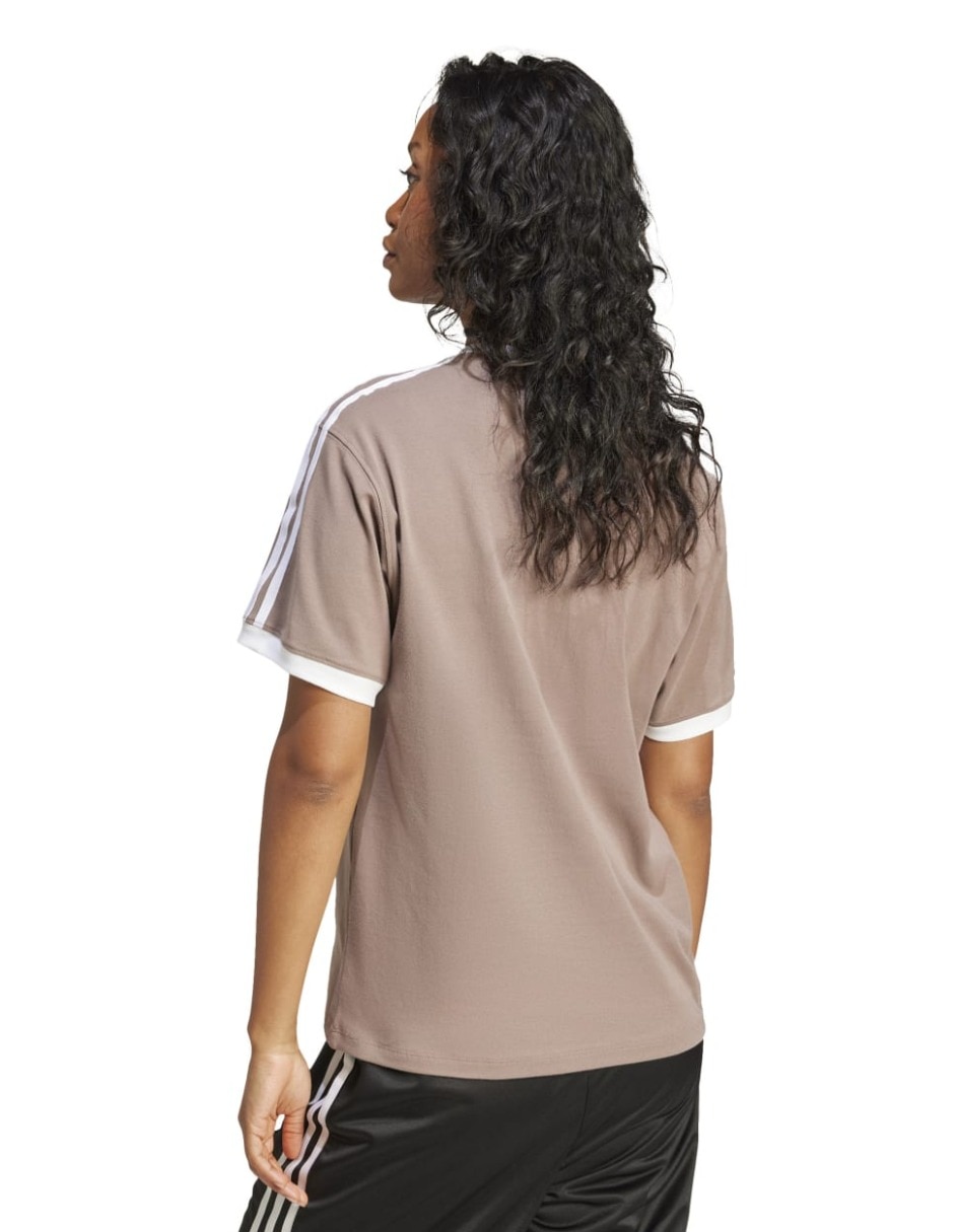 Playera manga corta Adicolor cuello redondo para mujer 3