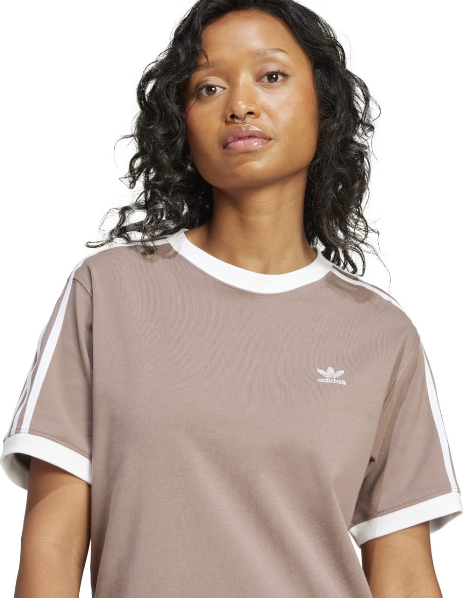 Playera manga corta Adicolor cuello redondo para mujer 5