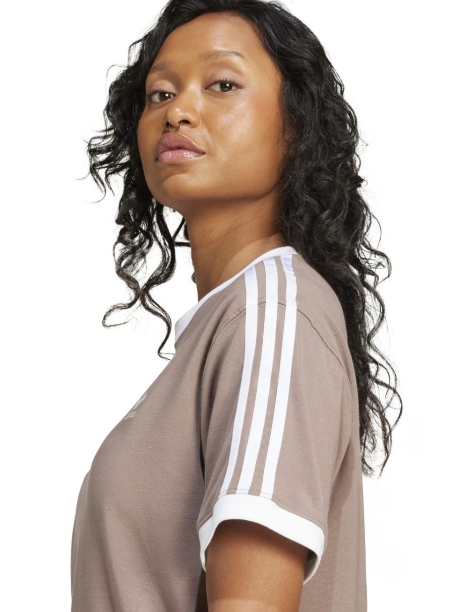 Playera manga corta Adicolor cuello redondo para mujer 6