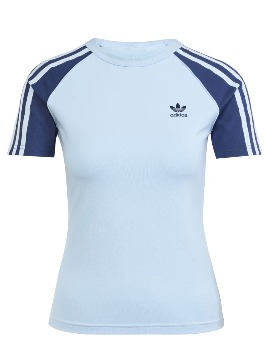 Playera manga corta Adicolor cuello redondo mujer 2