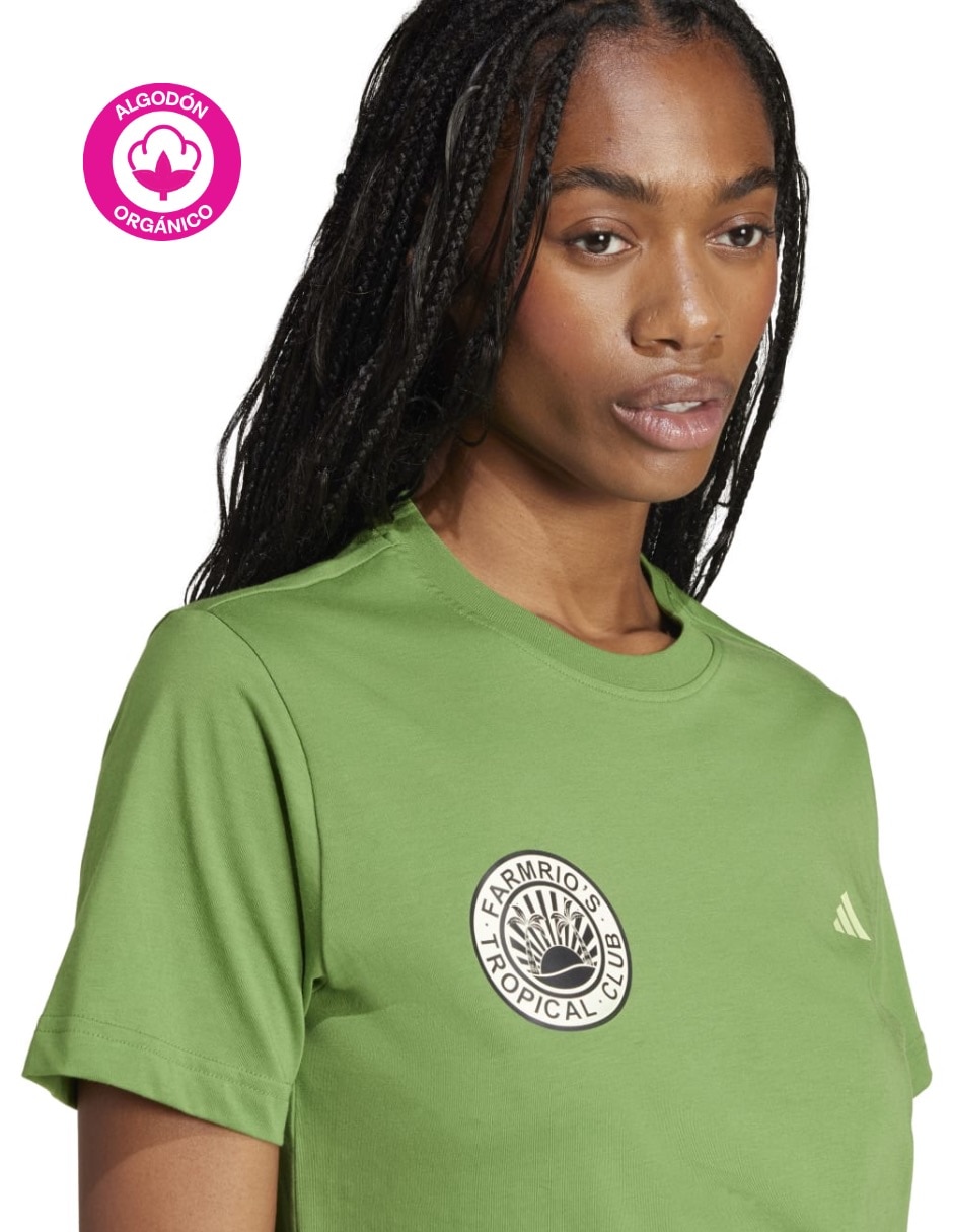 Playera manga corta Farm cuello redondo para mujer 6