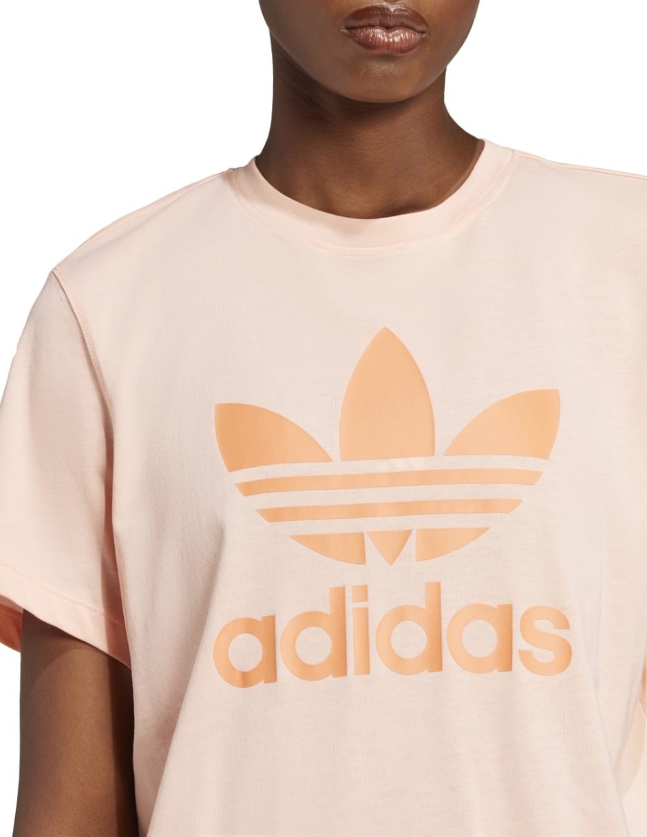 Playera manga corta Adidas Originals Adicolor cuello redondo para mujer