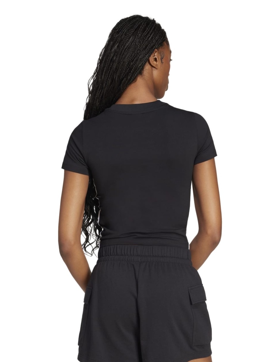 Playera manga corta Esenciales cuello redondo para mujer 3