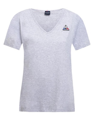 Playera manga corta Le Coq Sportif Essentiels cuello v para mujer