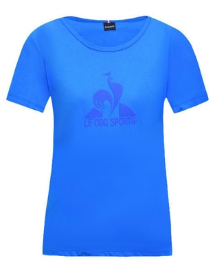 Playera manga corta Le Coq Sportif Saison cuello redondo para mujer