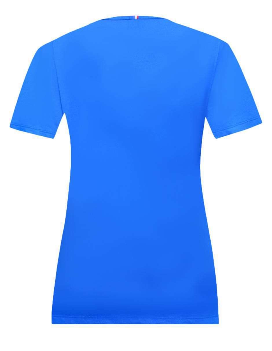 Playera manga corta Le Coq Sportif Saison cuello redondo para mujer