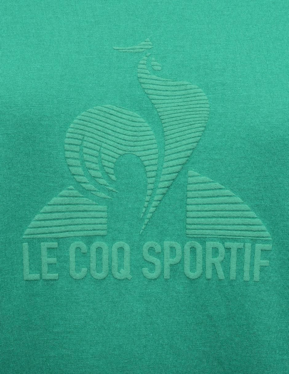 Playera manga corta Le Coq Sportif Saison cuello redondo para mujer