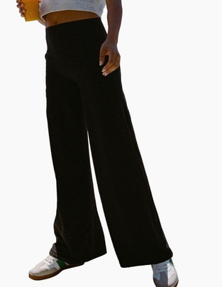 Pants regular con elástico para mujer Pants regular con elástico para mujer