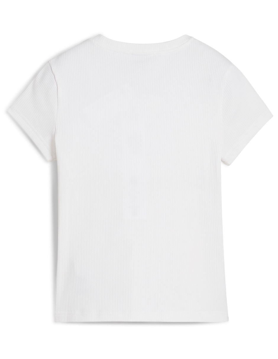 Playera manga corta cuello redondo mujer 7