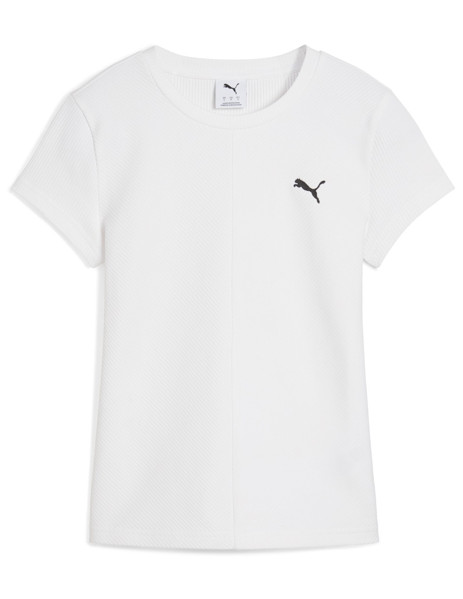 Playera manga corta cuello redondo mujer 6