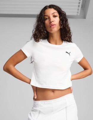 Playera manga corta Wardrobe Ess Baby Tee cuello redondo mujer Playera manga corta Wardrobe Ess Baby Tee cuello redondo mujer