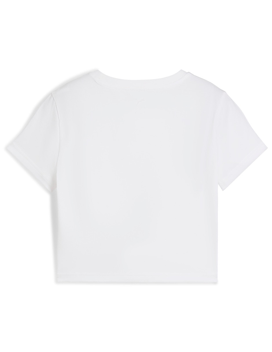 Playera manga corta Wardrobe Ess Baby Tee cuello redondo mujer 7