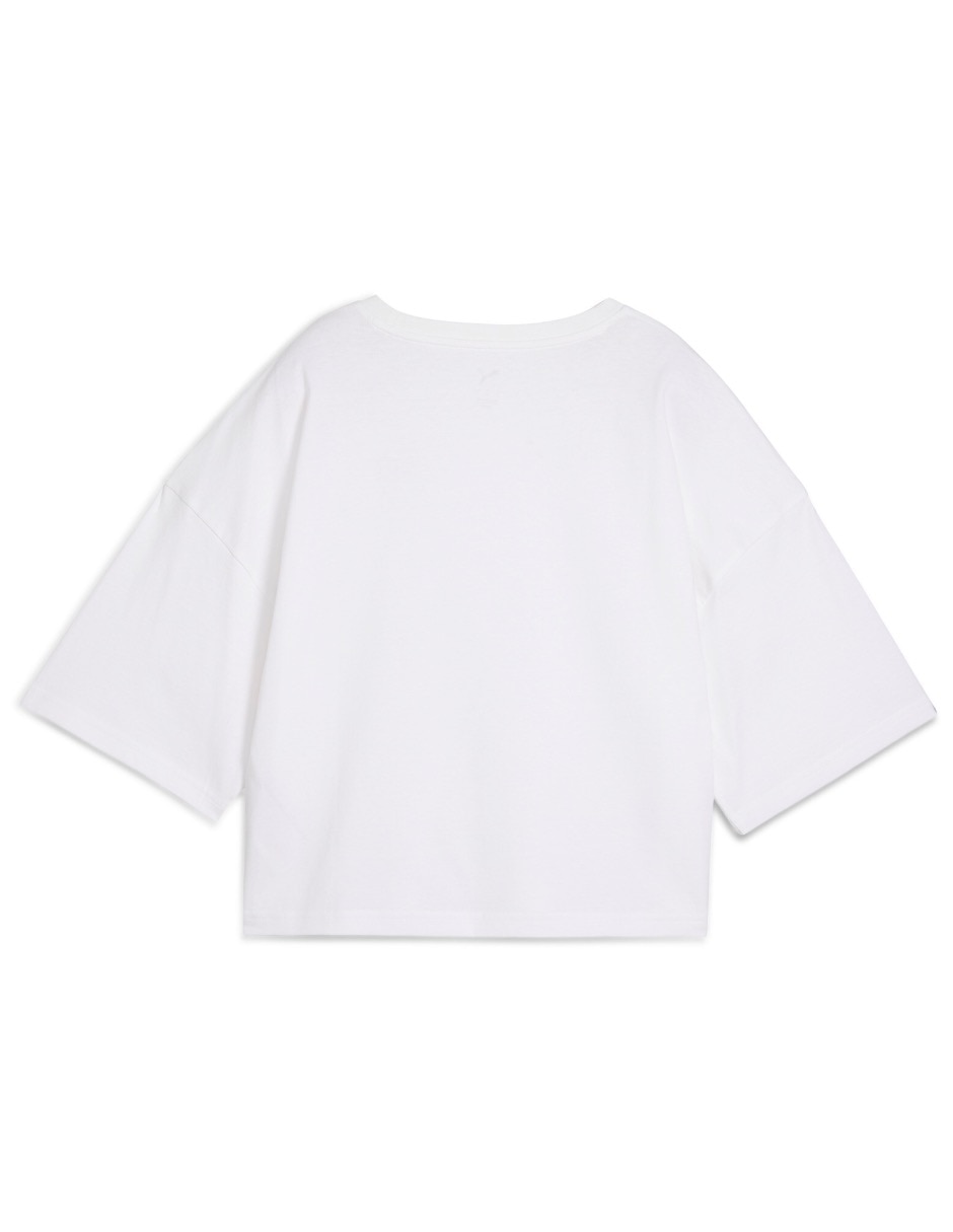 Playera manga corta Wardrobe Ess Oversized cuello redondo para mujer 2