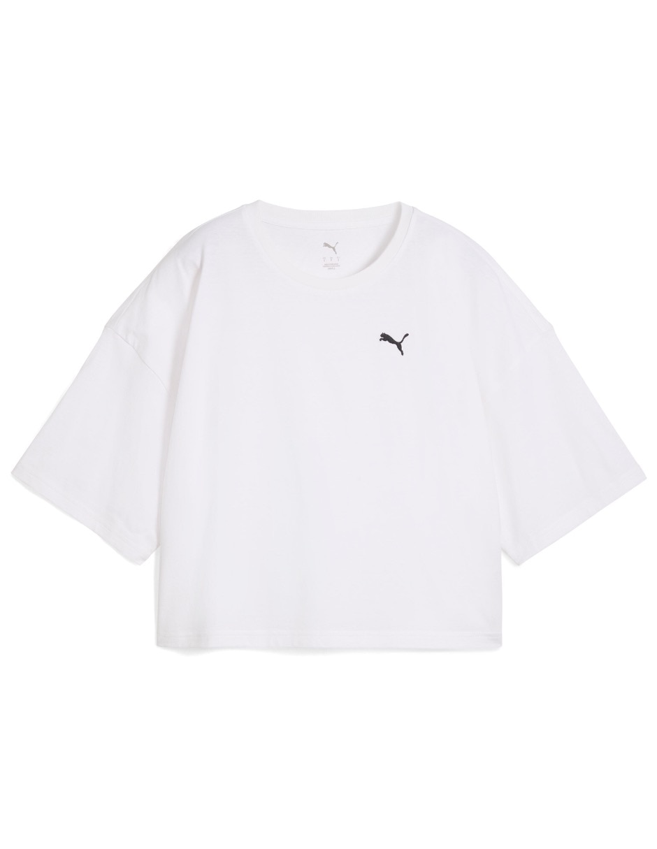 Playera manga corta Wardrobe Ess Oversized cuello redondo para mujer 6