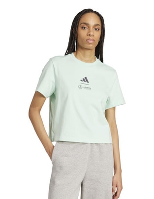 Playera manga corta Adidas Motorsport Dc Brackley cuello redondo para mujer