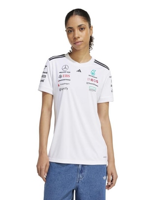 Playera manga corta Mercedes - Amg Petronas cuello redondo para mujer