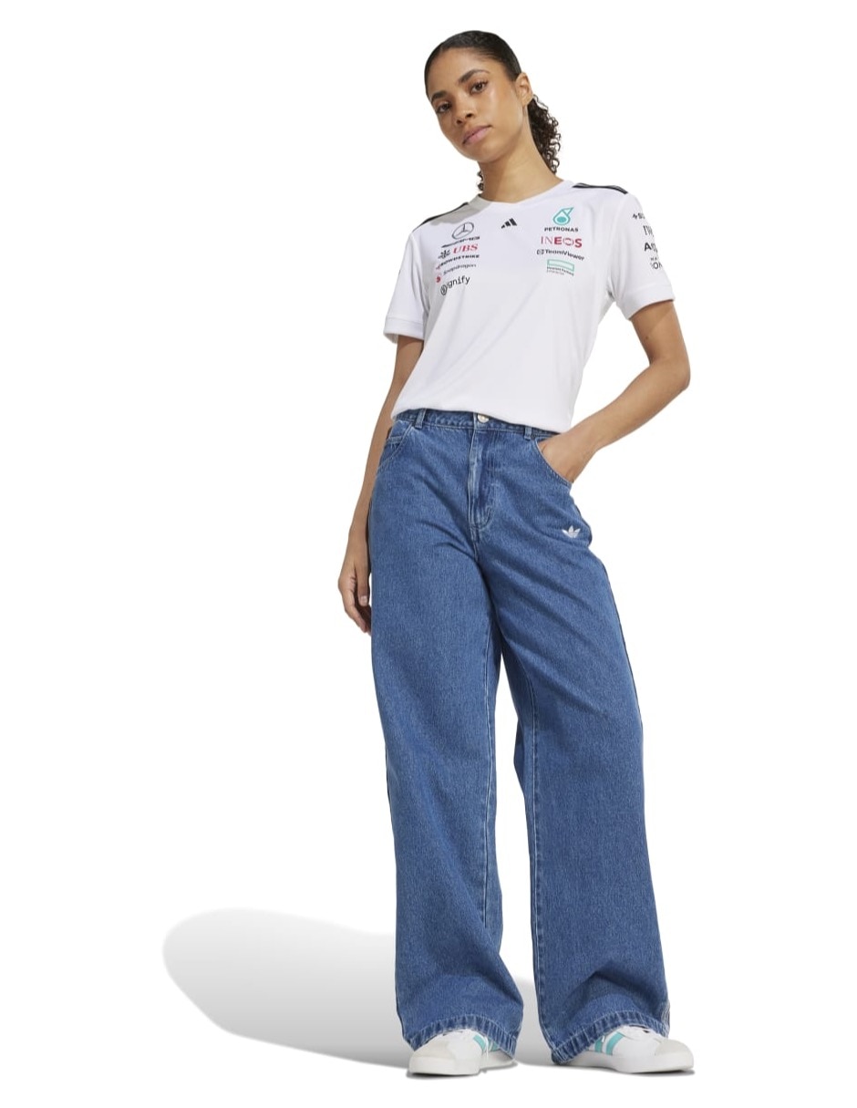 Playera manga corta Mercedes - Amg Petronas cuello redondo para mujer 4