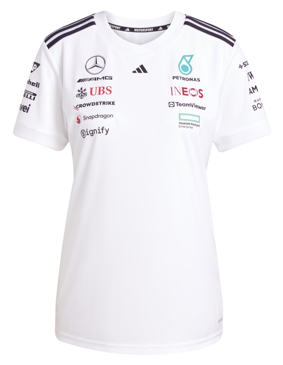 Playera manga corta Mercedes - Amg Petronas cuello redondo para mujer 7