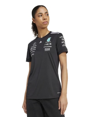 Playera manga corta Mercedes - Amg Petronas cuello redondo para mujer