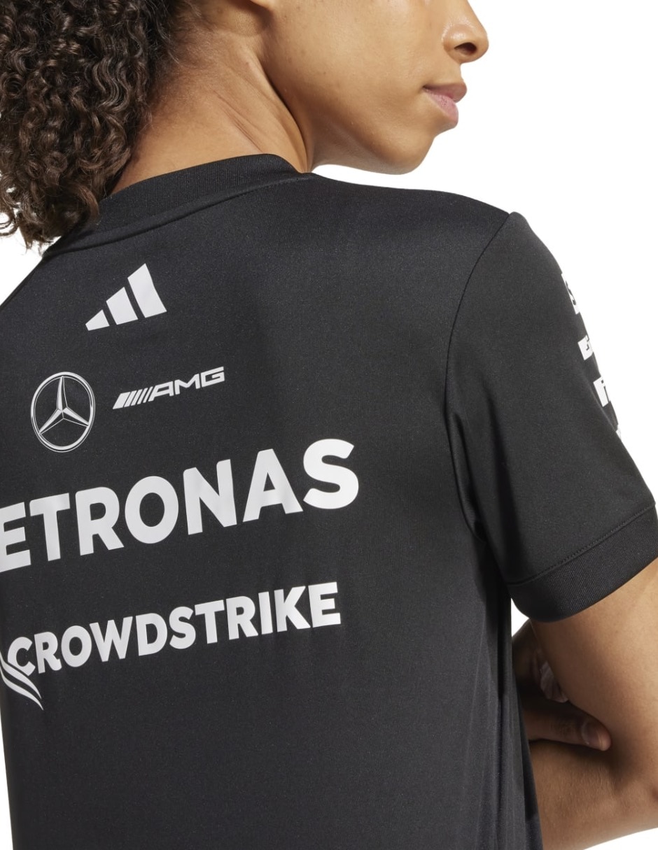 Playera manga corta Adidas Motorsport Mercedes - Amg Petronas cuello redondo para mujer