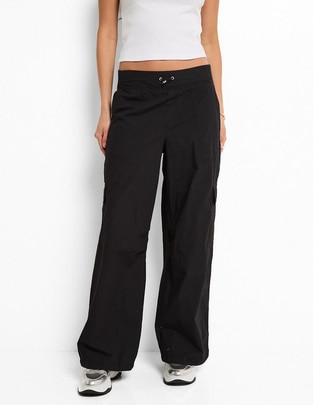 Pants amplio C con elástico para mujer