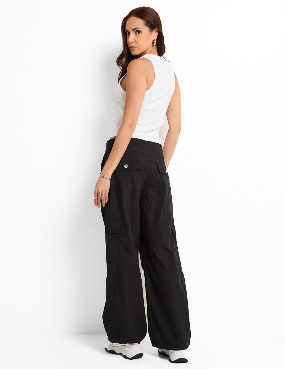 Pants amplio C con elástico para mujer 5